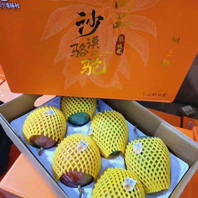 沙漠骆驼正宗凯特芒果新鲜水果当季忙果青皮芒果礼盒约8斤6-12果