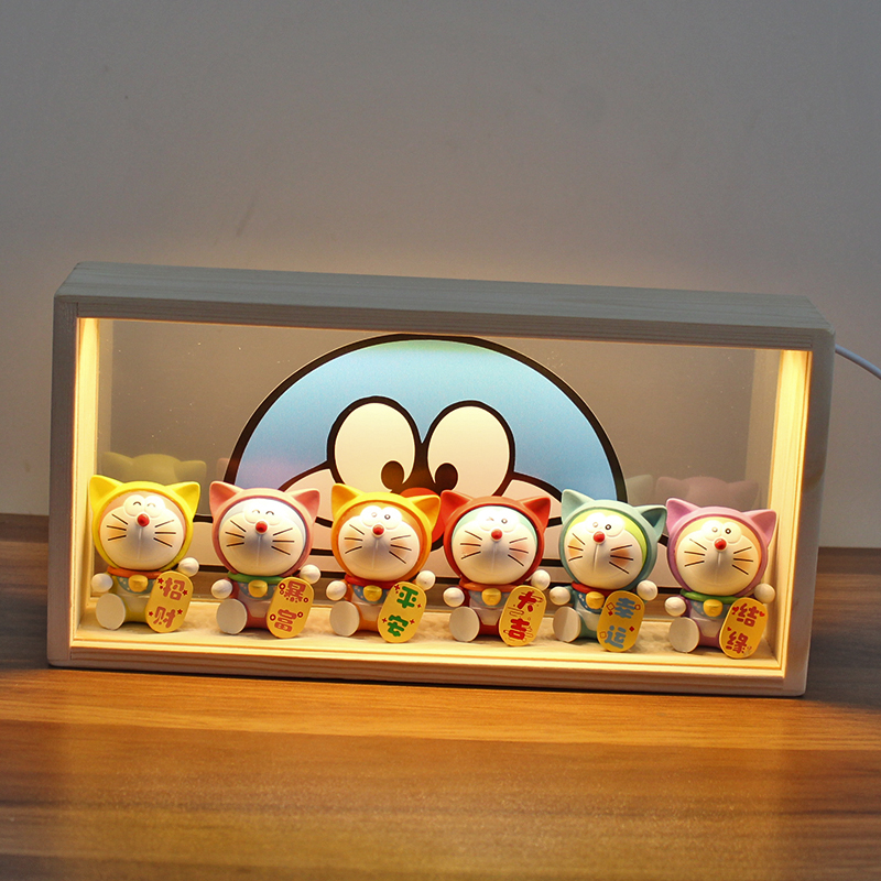 哆啦a梦手办盲盒小夜灯摆件
