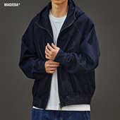 牛仔外套男士 美式 水洗连帽工装 质感宽松百搭休闲夹克潮牌复古上衣