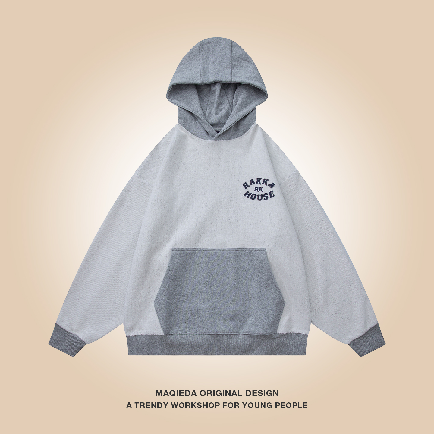 马切达冬季美式重磅男款卫衣