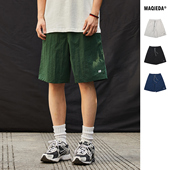 男日系百搭潮流裤 夏季 子 宽松运动短裤 防水五分休闲裤 纯色男士 薄款