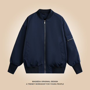 飞行员痞帅外套男款 MA1美式 潮牌ins90白鸭绒羽绒服 冬季 马切达美式