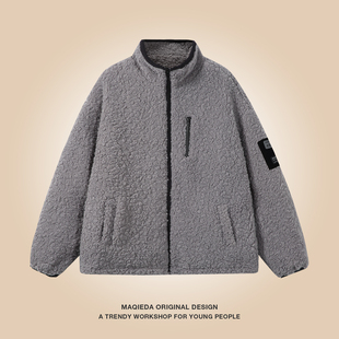 冬季 男女情侣复古棉袄羊羔毛加厚保暖棉衣日系复古外套潮 2025新款
