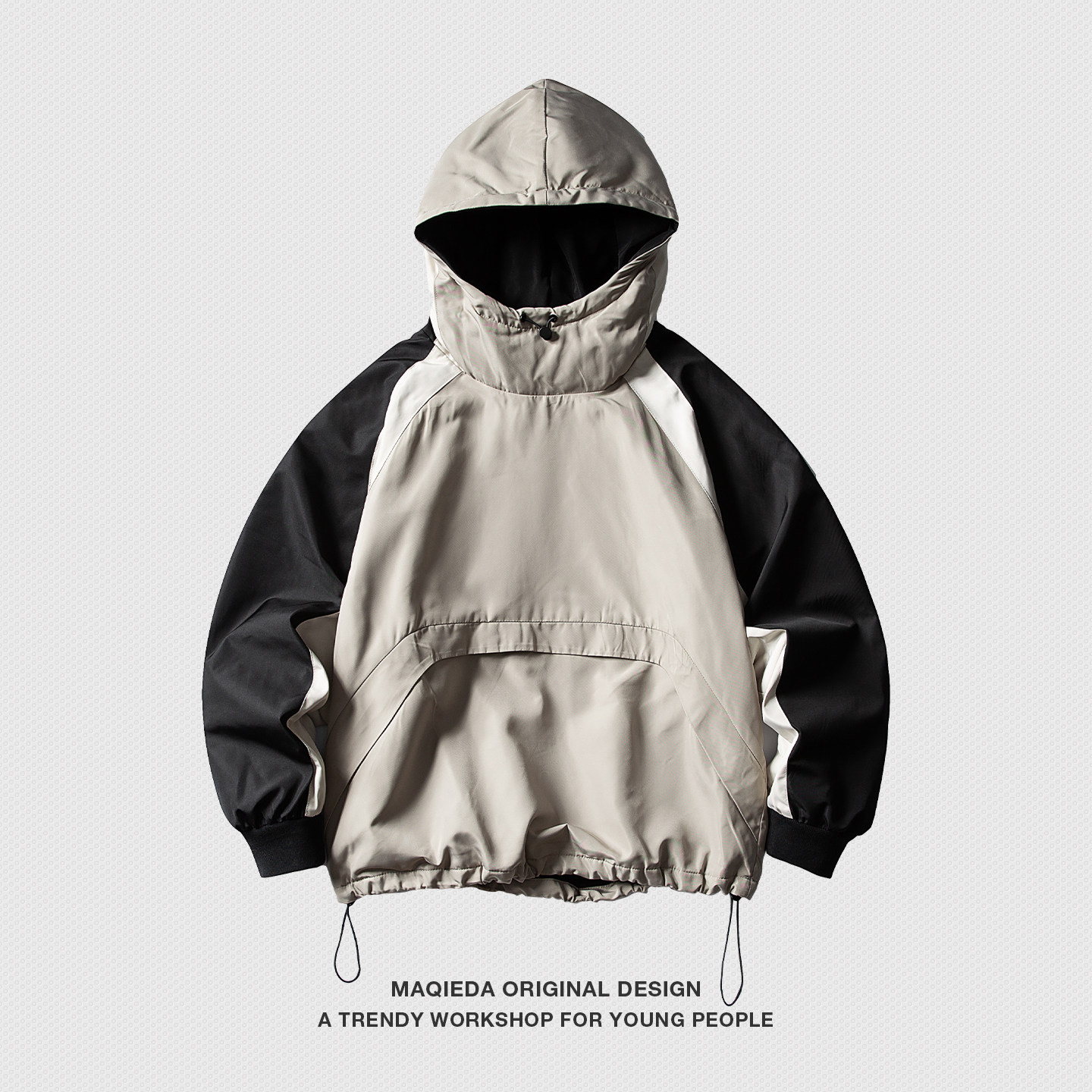 马切达冬季户外日系机能男士宽松夹克加绒保暖套头冲锋外套防寒潮,男装,夹克,淘宝优惠券,粉丝福利购,淘宝优惠卷