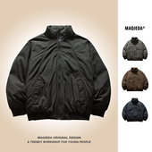 立领羽绒服百搭复古面包服休闲新款 美式 外套潮 多色男款 马切达冬季