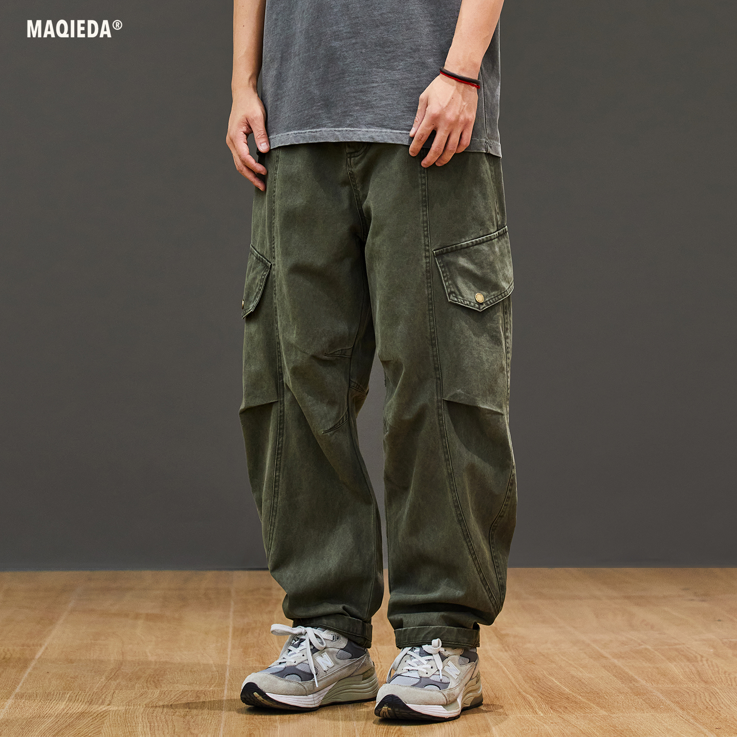 秋季男士美式高街工装纯棉休闲裤