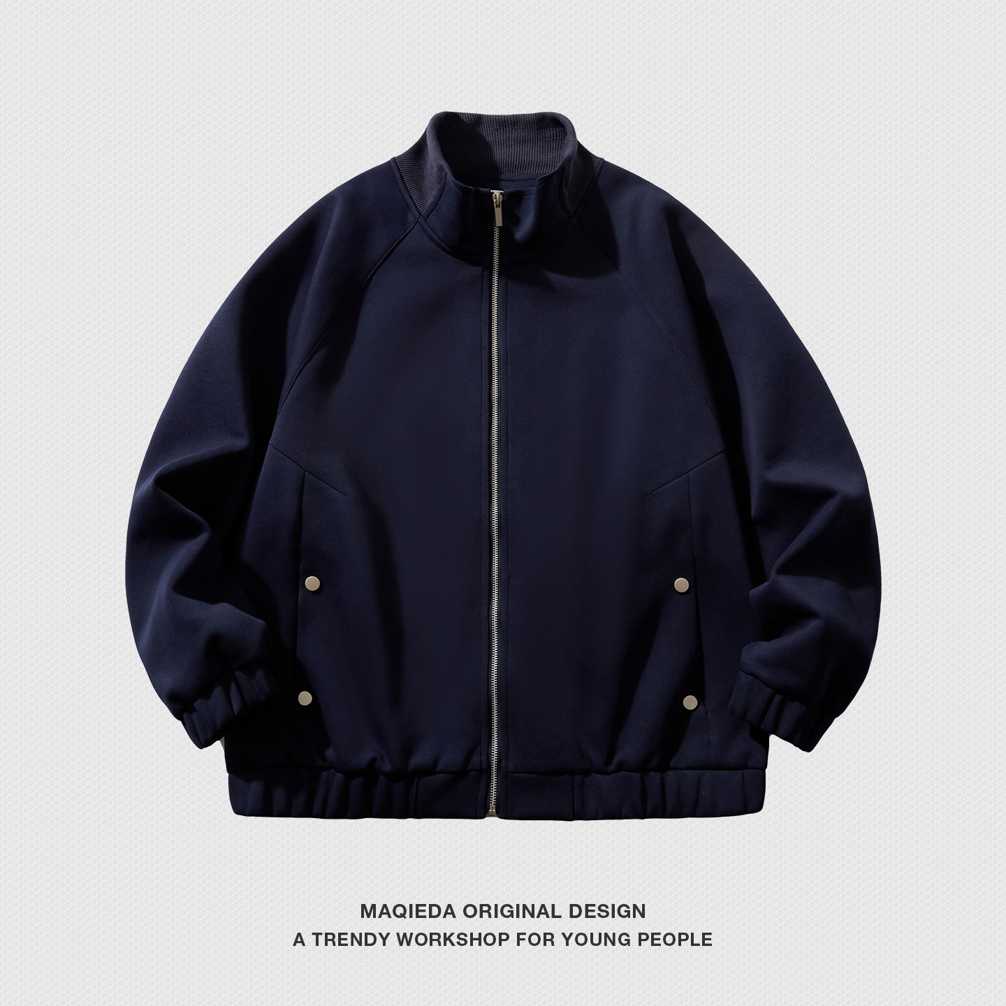 马切达春季男女日系翻领卫衣运动宽松休闲夹克潮牌2026新款外套,男装,夹克,淘宝优惠券,粉丝福利购,淘宝优惠卷