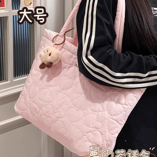 韩国ins学院风托特包 2025秋冬大容量包包女学生手提包休闲单肩包