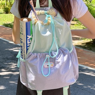 羽毛球包女网球包轻便运动大容量双肩包大学生书包小清新旅行背包