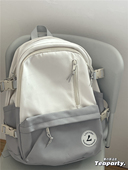 茶话会日系ins风休闲书包 初中高中大学生双肩包女生百搭电脑背包