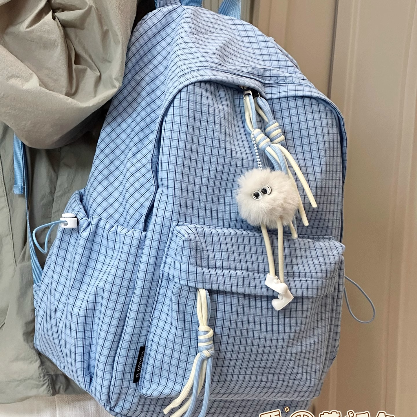 高颜值格纹书包！直接戳中我的心
