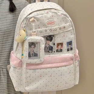 茶话会日系可爱卡通双肩包女 ins小众甜美痛包大容量学生上课书包