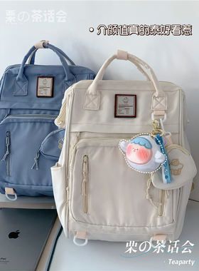 日系ins书包女 韩国高中生大学生校园简约百搭手提双肩包旅行背包