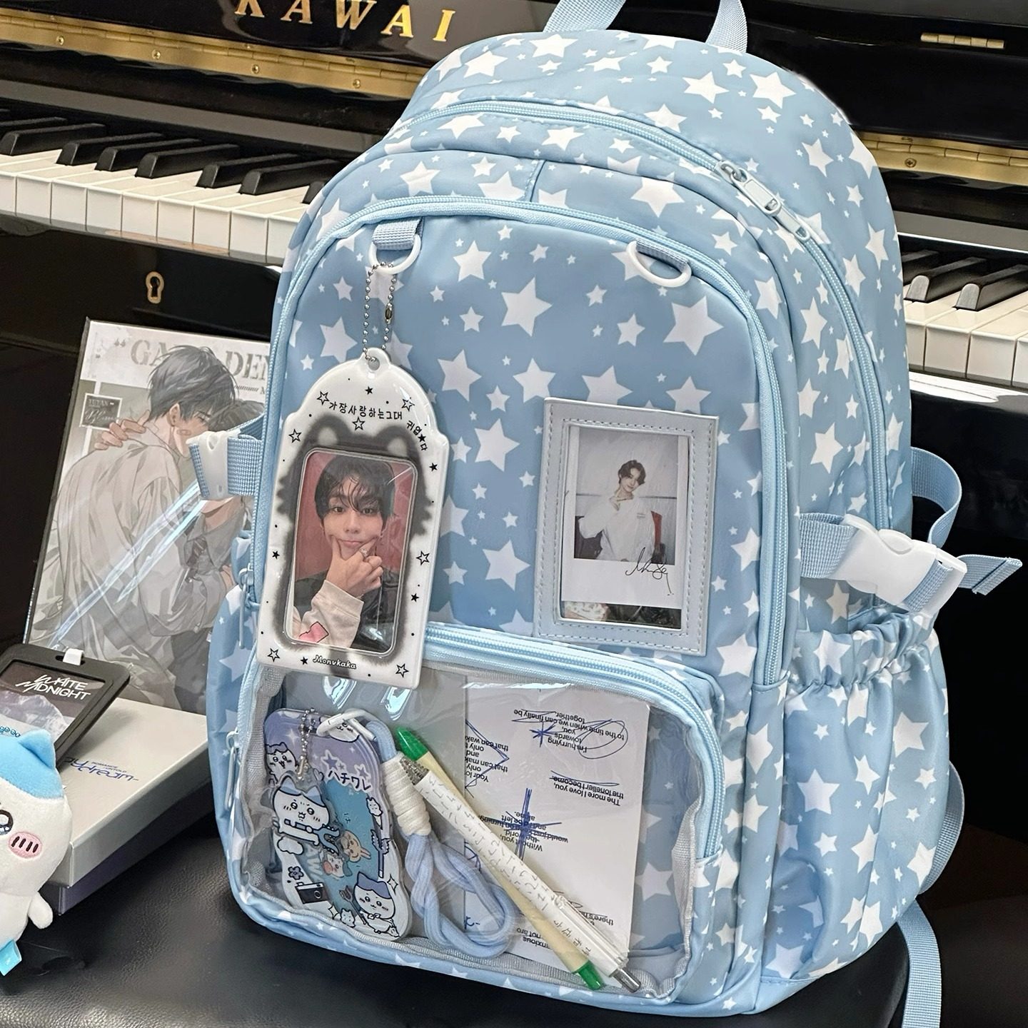 星星痛包双肩包 ins小众初中女生高中学生书包大容量日常娃包背包,箱包皮具/热销女包/男包,双肩背包,淘宝优惠券,粉丝福利购,淘宝优惠卷