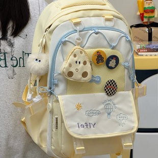 日系文艺小清新书包女初中女生高中学生大容量双肩包休闲旅行背包