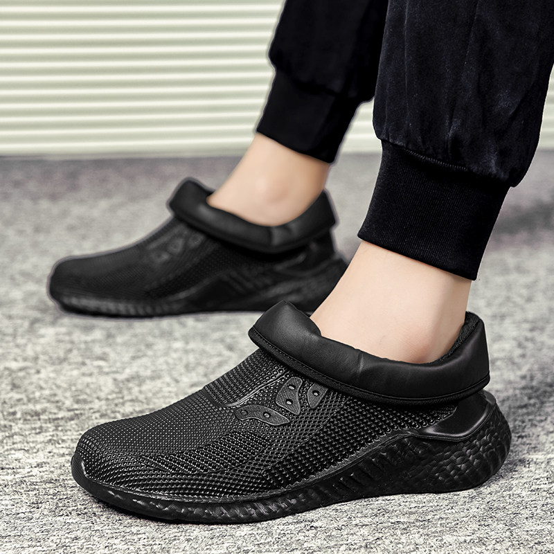 WAKO SLIP CHEF SHOES KITCHEN WORK SHOES THICKENED COLD INSULATION WARM WATERPROOF ANTI SLIP FASHION ATHLEISURE COTTON SHOES