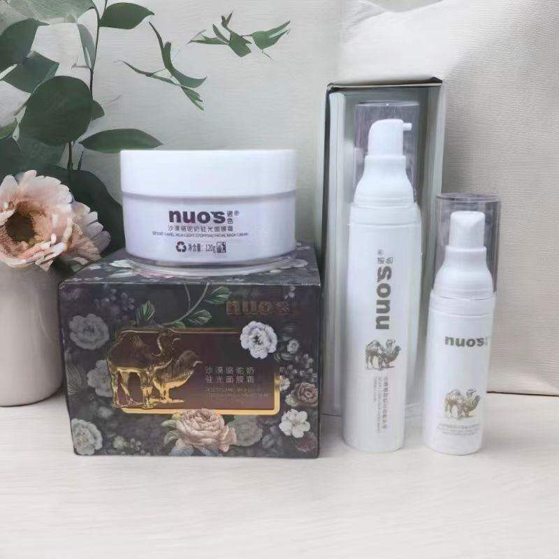 正品诺色沙漠骆驼奶驻光面膜霜美肌免洗睡眠提亮补水保湿滋养套装