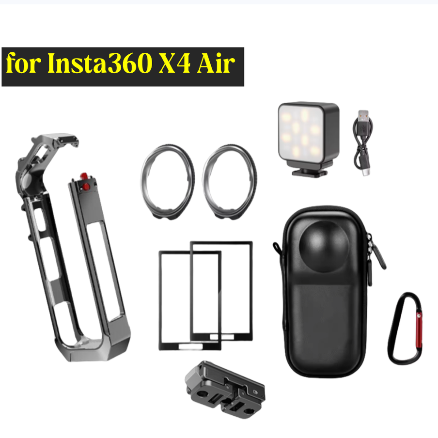 适用影石Insta360X4Air保护套兔笼边框 底座 收纳包 保护镜屏幕膜