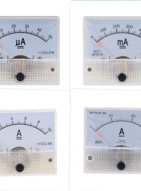 指针式直流电流表85C1-100uA500mA30mA1A2A3A5A10A20A50A机械仪表