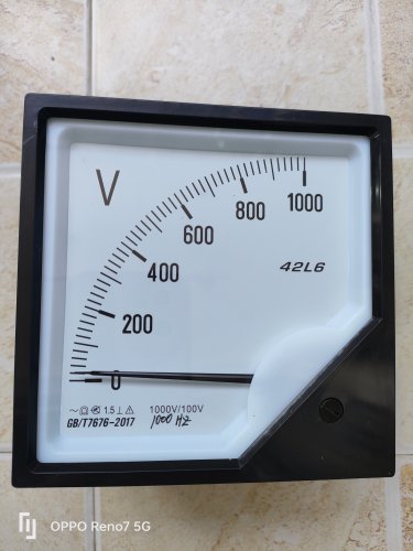 指针式中频电压表42L6-1000V/100V  1000HZ 1KC赫磁表