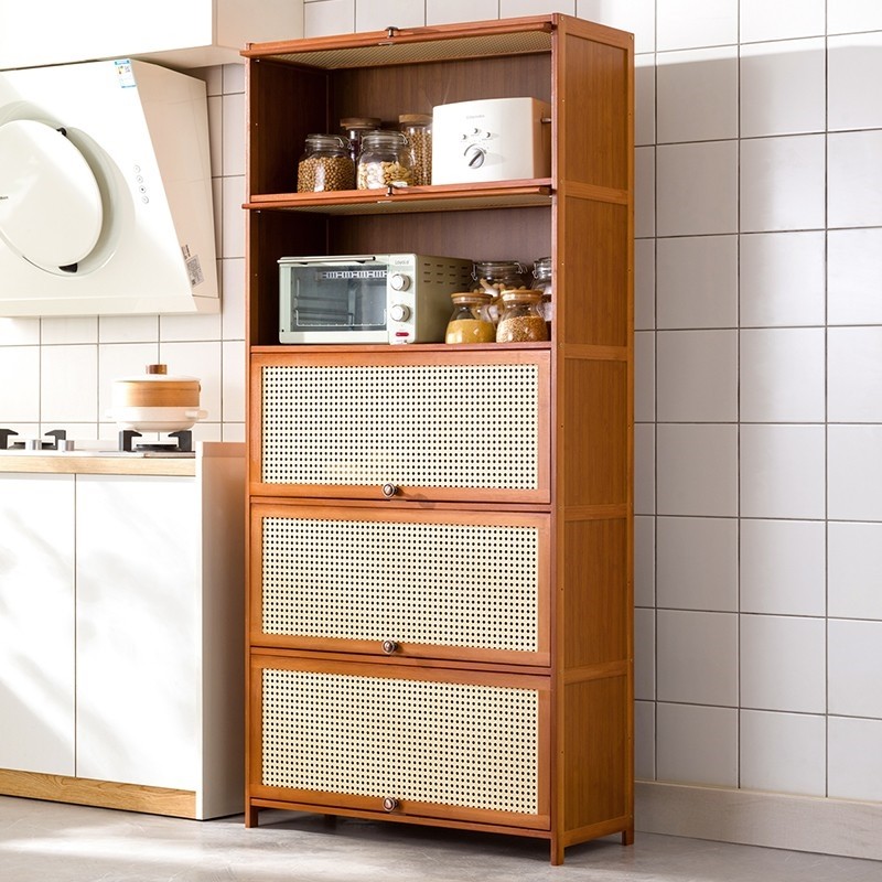 厨房置物架落地式杂物收纳多功能碗筷盘碟储物柜电器带门夹缝锅具,厨房/烹饪用具,厨房置物架/置物柜/角架,淘宝优惠券,粉丝福利购,淘宝优惠卷