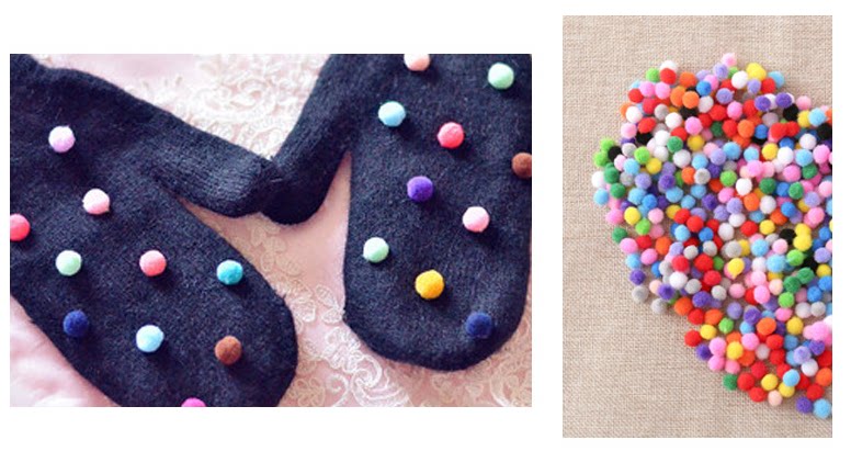 8cm服饰玩具diy配件毛毛球 多色丙纶毛绒球