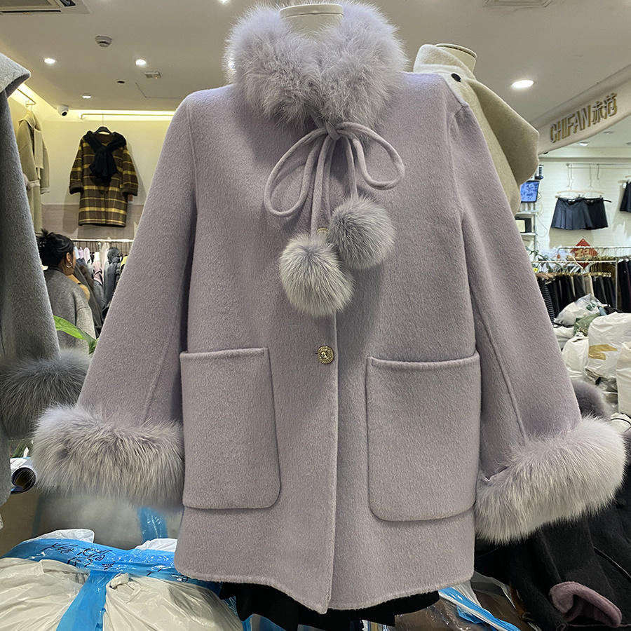 法式温柔风双面羊毛大衣