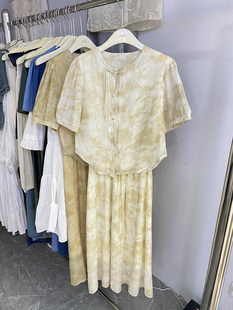 清仓捡漏！新中式汉服裙两件套装女夏国风小个子改良旗袍连衣裙