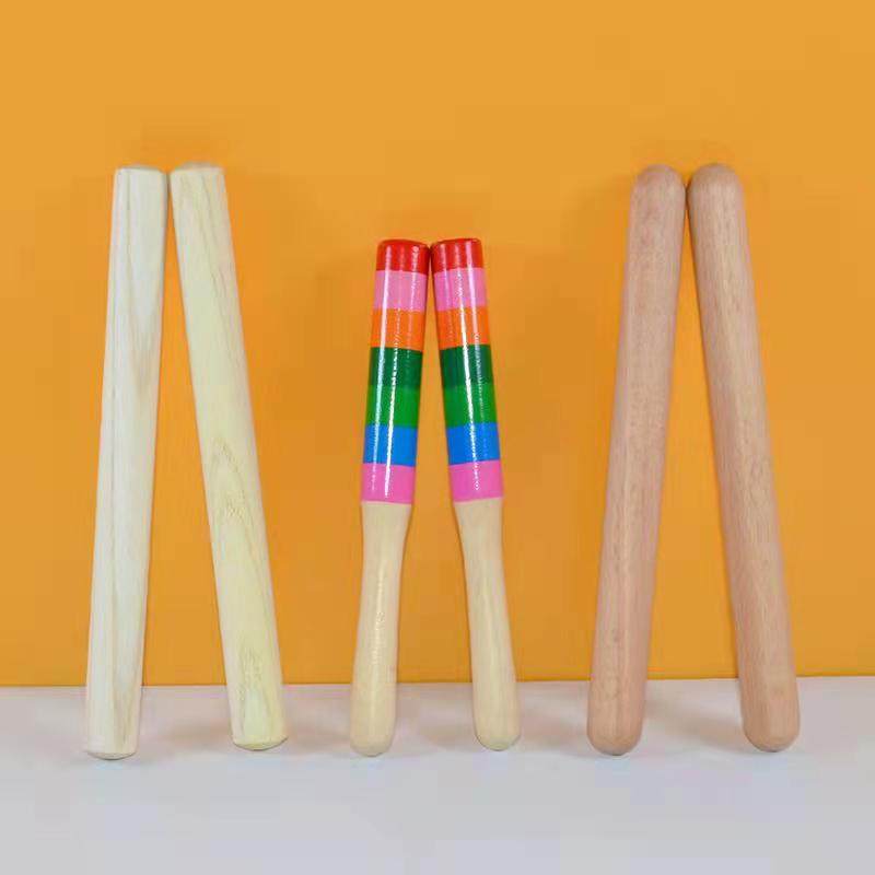 奥尔夫乐器节奏棒儿童打击木棒表演区材料早教音乐课教具敲击响棒