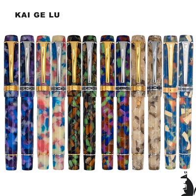 凯格露钢笔kaigelu316+书写明尖办公手账用商务铱金笔新料