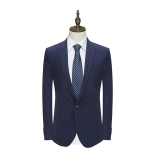 外套 AS43奥 一粒扣无开衩商务西装 西服 Q18X0201110 春秋男式