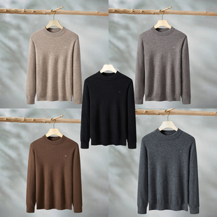 绵羊毛休闲半高领套头毛衣 舒适有弹力 G343鸟男式 羊毛衫