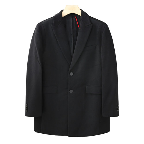 CA311 机场货 卡秋冬男毛呢大衣 绵羊毛直排扣保暖外套时尚都市