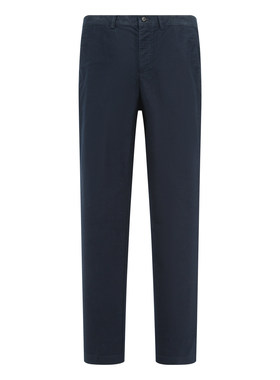 MY407美春秋男式休闲裤 棉中腰修身商务休闲长裤 深蓝色