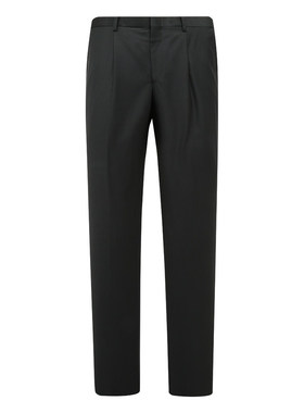 MY559美春秋男式西裤 羊毛中腰直筒商务休闲长裤 黑色1200212