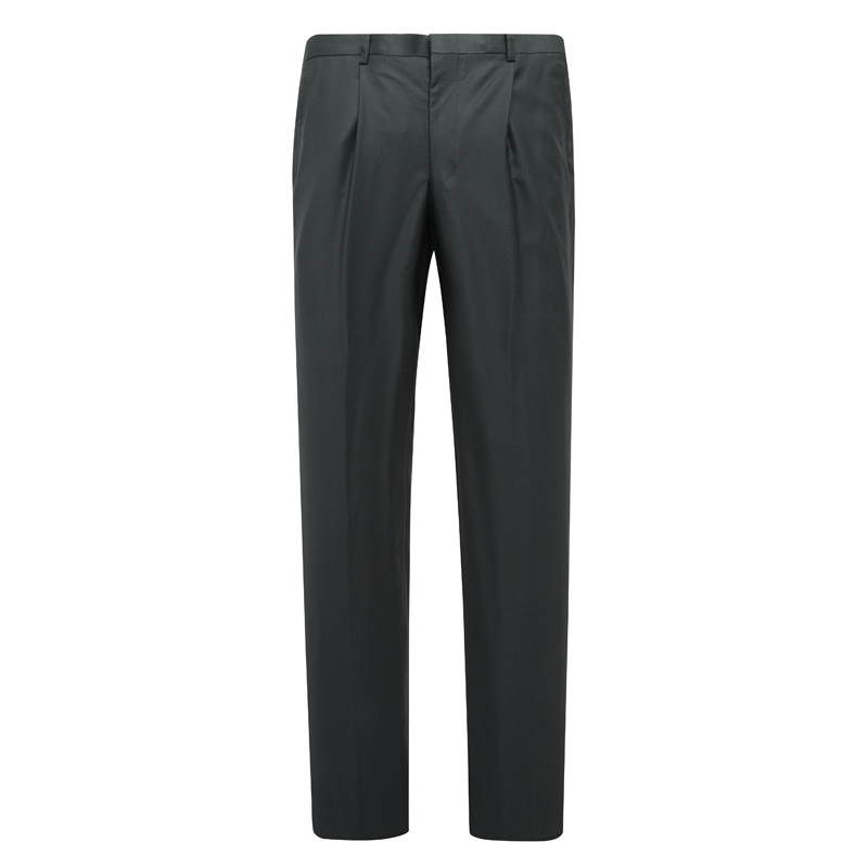 MY442美春秋男式西裤 羊毛中腰直筒商务休闲长裤 深蓝色1200106