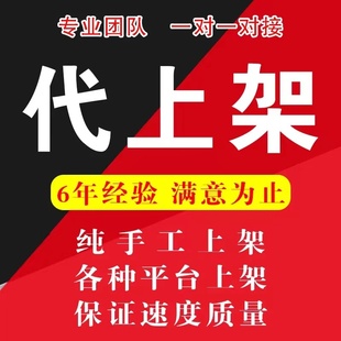 淘宝天猫店铺发布产品一条龙宝贝代上架上传商品详情设计装修服务