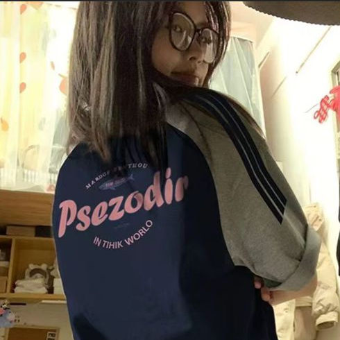 藏蓝色短袖t恤女夏季2025新款