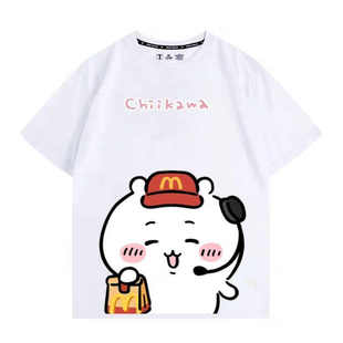 乌萨奇小八夏季新款T恤百搭学生卡通短袖男女情侣夏纯棉半袖