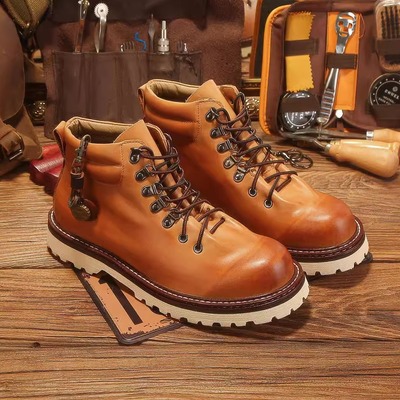 马丁靴中帮短靴冬季加绒