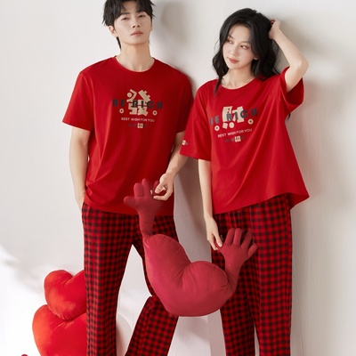 薇斯蒂娜本命年供热短袖睡衣男