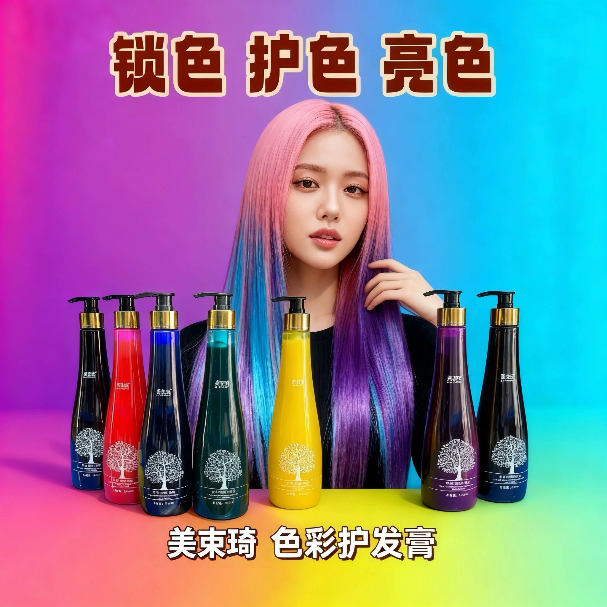 美束琦色彩护发膏头发打蜡