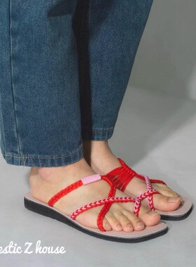 Marmoris#官方合作店铺泰国正品网红手工凉鞋夏天百搭欧美民族鞋