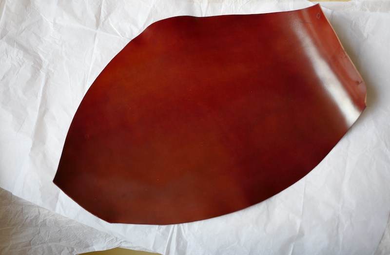 美国 HORWEEN CORDOVAN 多脂高光 霍尔文马臀皮 石榴红色