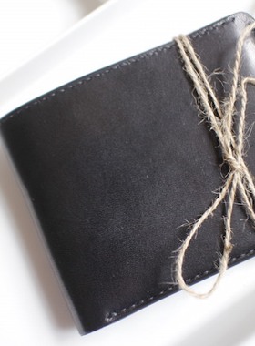 手工定制 日本枥木鞍革短夹 枥木多脂皮革 Goro’s 财布 高桥款