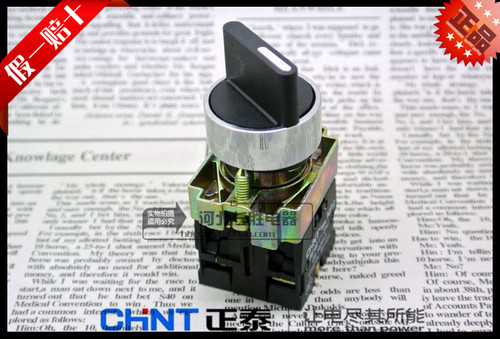 原装正品正泰NP2-BD25 金属旋钮开关 两档选择开关 1常开1常闭