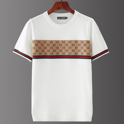 短袖毛衣丝光棉圆领柔软保暖