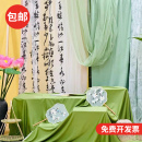 户外景观纱幔布置书房庭院装 国风布幔背景节庆布艺用品 饰新中式
