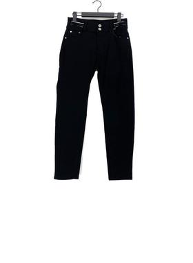 春秋款 撤柜品牌 韩*伊*系列 两粒扣黑色百搭小脚裤子女10303