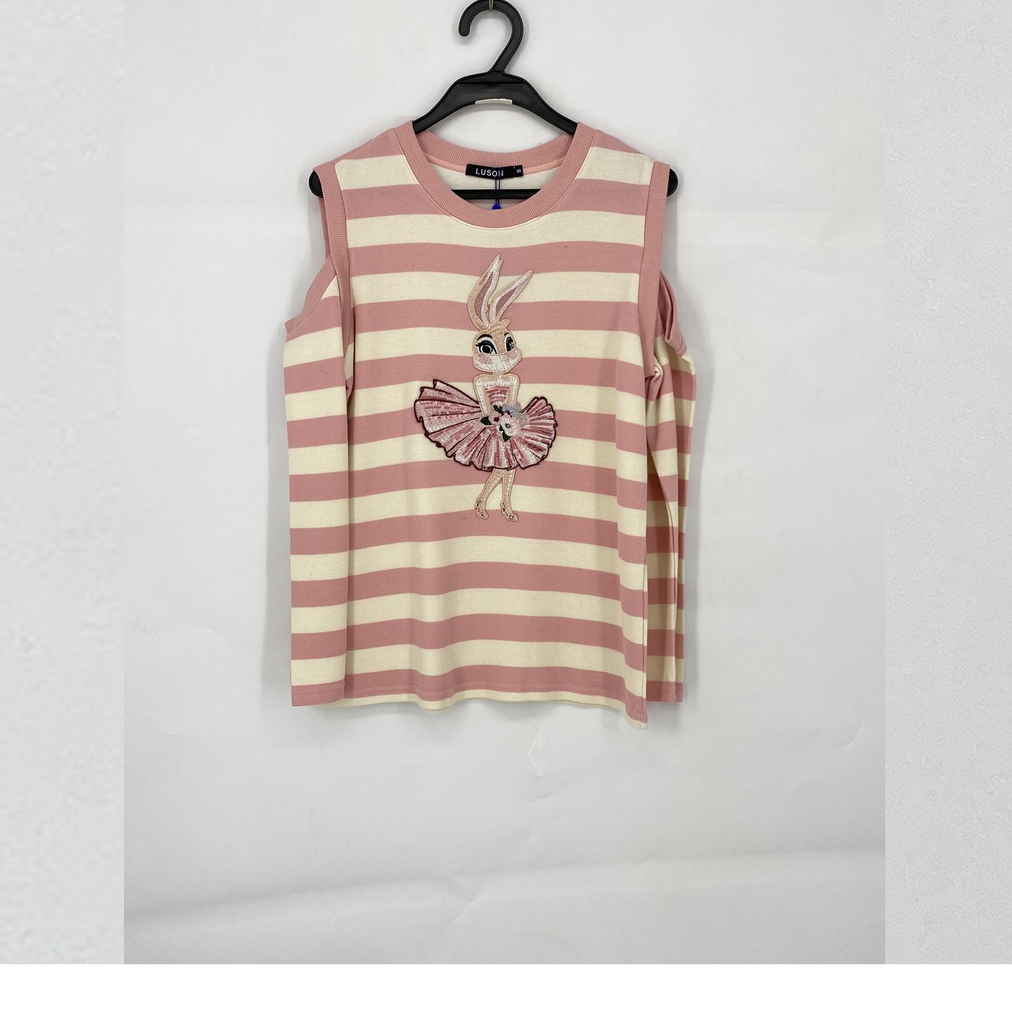 春秋款 撤柜品牌 璐S系列  时尚露肩条纹针织套头上衣女28131,女装/女士精品,毛衣,淘宝优惠券,粉丝福利购,淘宝优惠卷